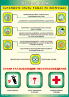 Таблица "Выполняйте опыты только по инструкции" (100х140 сантиметров, винил) - fgospostavki.ru - Дмитров
