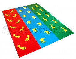 Детский мат "Следочки, ладошки, пяточки, цыпочки" - fgospostavki.ru - Дмитров