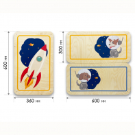 Набор стеновых панелей «Мы в Космосе - Белка и Стрелка» - fgospostavki.ru - Дмитров