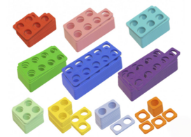 Нумирошка. Набор цветных пластиковых форм 100 шт. по методике Нумикон - fgospostavki.ru - Дмитров