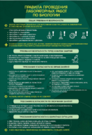 Стенд "Правила выполнения лабораторных работ по биологии" Вариант 1 - fgospostavki.ru - Дмитров