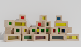 Детский развивающий набор из разноцветных элементов - fgospostavki.ru - Дмитров