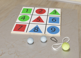 Мишень напольная цветная с цифрами - fgospostavki.ru - Дмитров