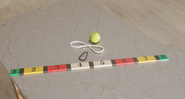 Мяч-маятник и планка для отбивания с цифрами - fgospostavki.ru - Дмитров