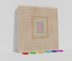 Тактильно-развивающая панель «Радужная мозаика» - fgospostavki.ru - Дмитров