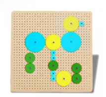 Тактильно-развивающая панель с разноцветными шестеренками - fgospostavki.ru - Дмитров