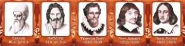 Стенд "Великие математики, I часть" - fgospostavki.ru - Дмитров