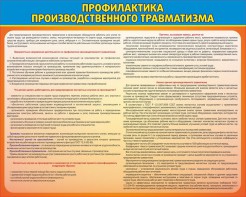 Стенд "Профилактика производственного травматизма" - fgospostavki.ru - Дмитров