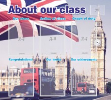 Стенд "About our class" - fgospostavki.ru - Дмитров