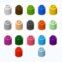  Элемент конструктора одиночный одноцветный Color Blocks 100 штук - fgospostavki.ru - Дмитров